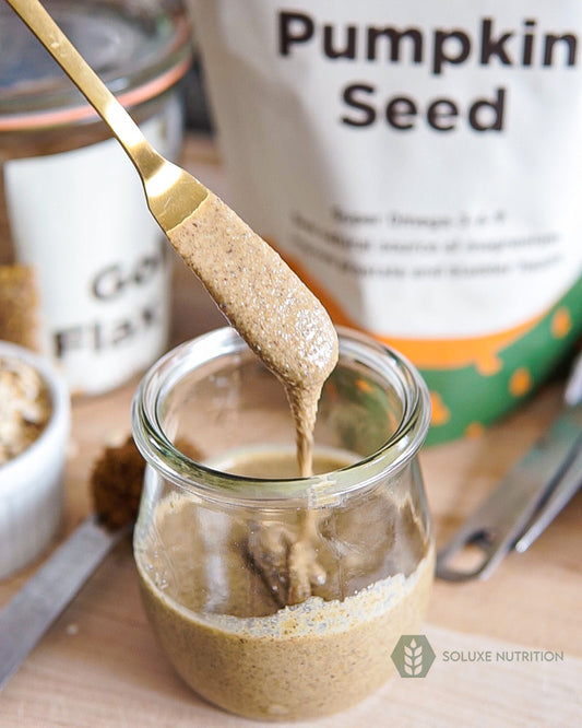 Nut-free Oatmeal Butter (a.k.a. Granola Butter) with Soluxe Nutrition Organic Whole Foods