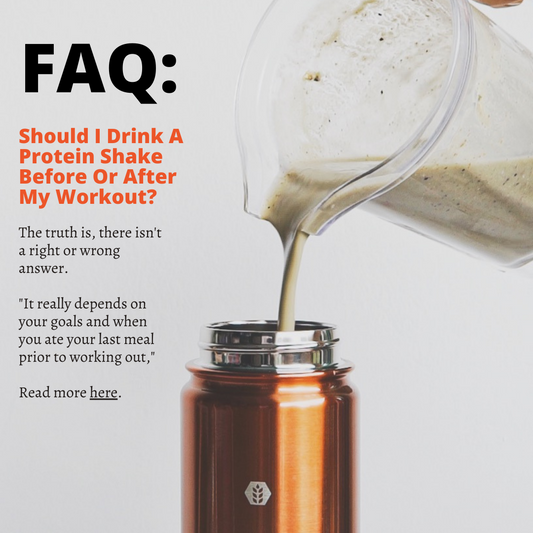 protein shake before or after