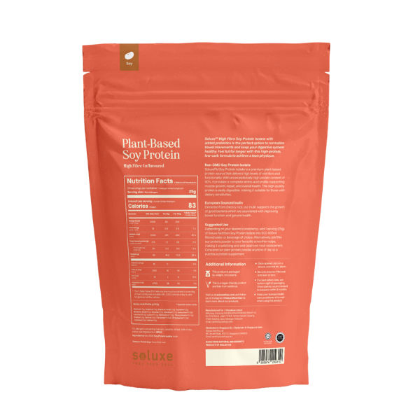 Soy Protein Isolate - High Fibre (Unflavoured)