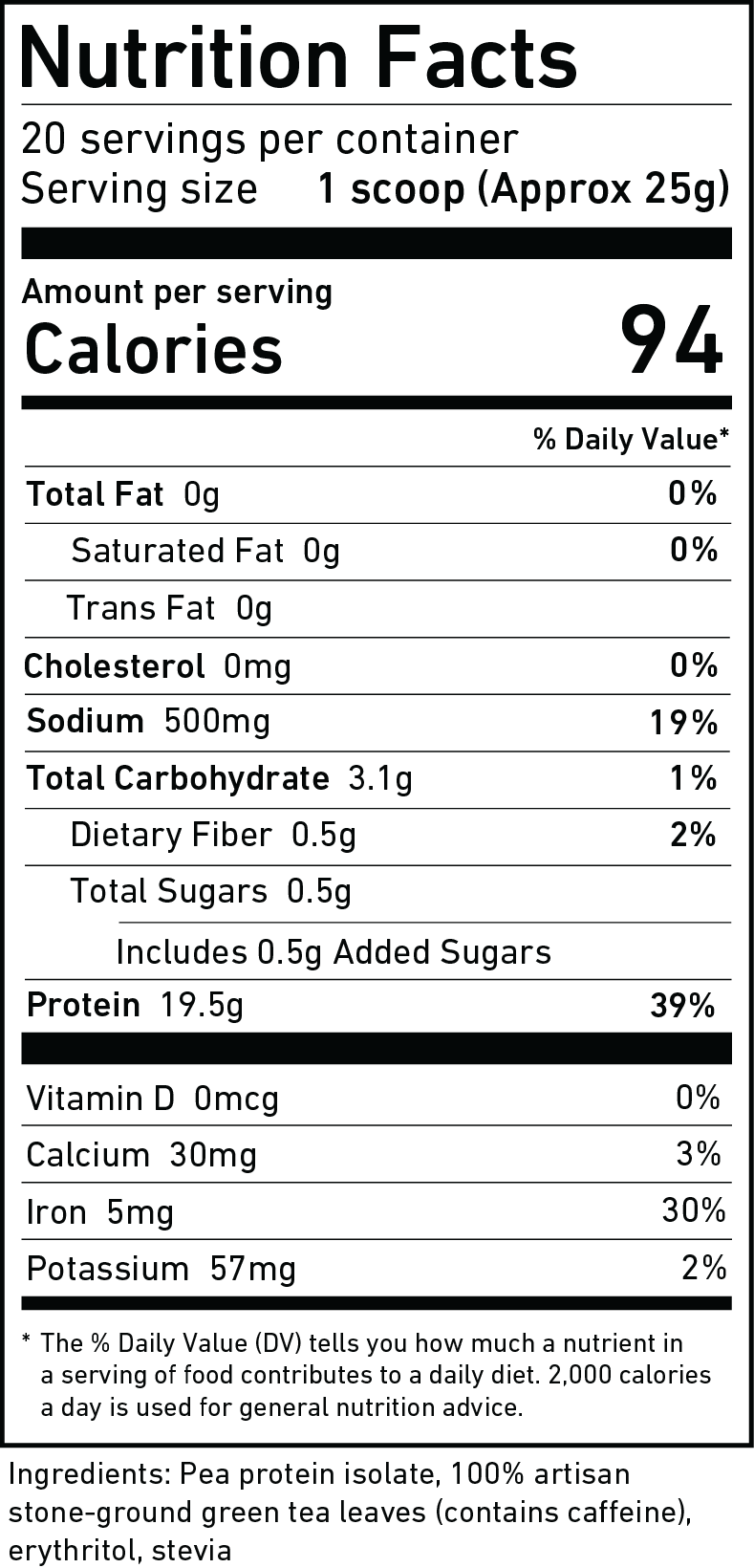 (Sale) Pea Protein Isolate - Premium Matcha (Short Expiry/Defect/Old Packaging)