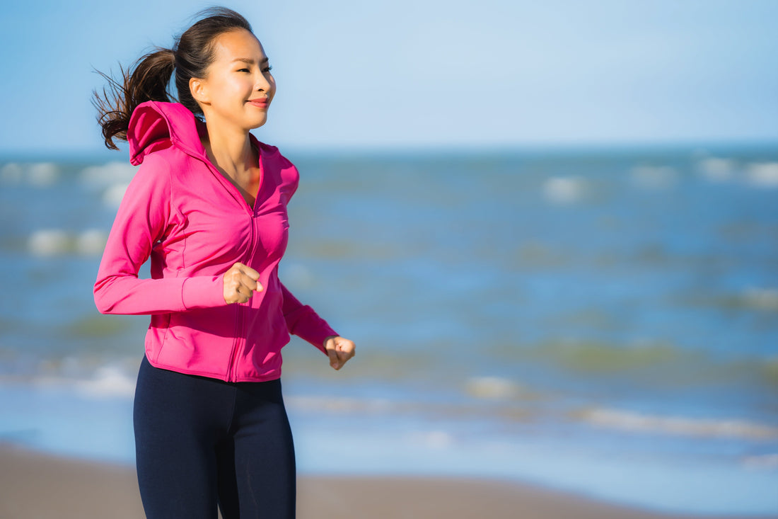 women running symbolize that she is strong after consuming Plant Protein for Women Over 40