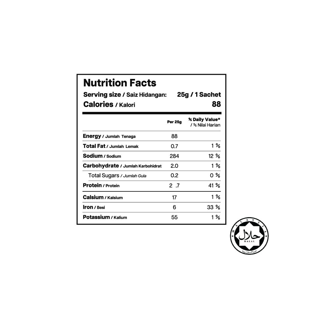 (NEW)  Sachet Protein Isolate - Hawaiian Spirulina Pacifica® with Matcha