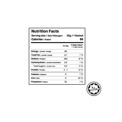 (NEW)  Sachet Protein Isolate - Hawaiian Spirulina Pacifica® with Matcha