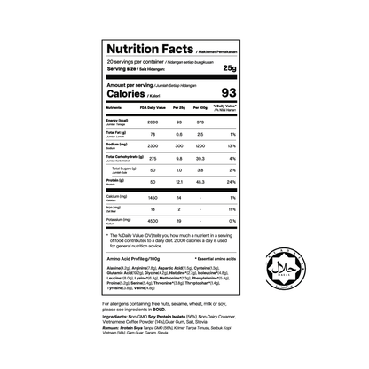 [Sachet] Soy Protein Isolate - Vietnamese Coffee