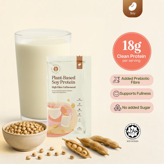 [Sachet] Soy Protein Isolate - High Fibre (Unflavoured)