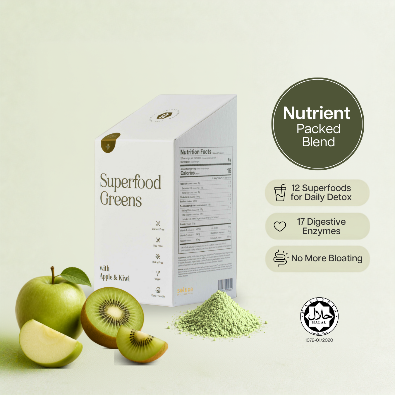 Soluxe Superfood Greens - Detox Green Juice