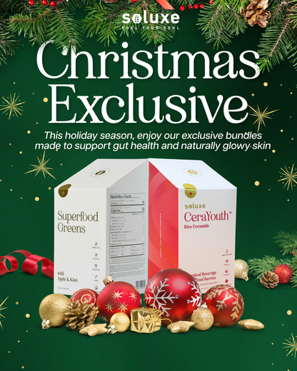 Christmas Exclusive: Superfood Greens x CeraYouth Combo (Gut-Skin Combo)