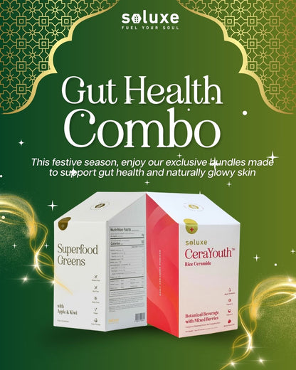 [Raya Special] Superfood Greens x CeraYouth Combo (Gut-Skin Combo)
