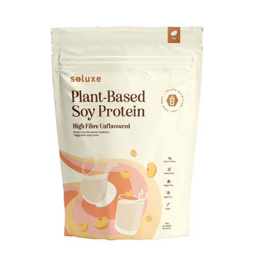 Soluxe Soy Protein Isolate - High Fibre Unflavoured
