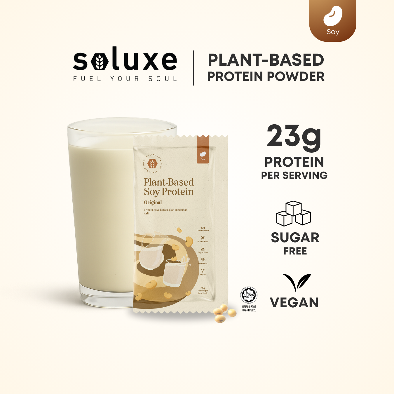(CLEARENCE RACK) Protein Isolate Plant Powder Sachet - (25g)