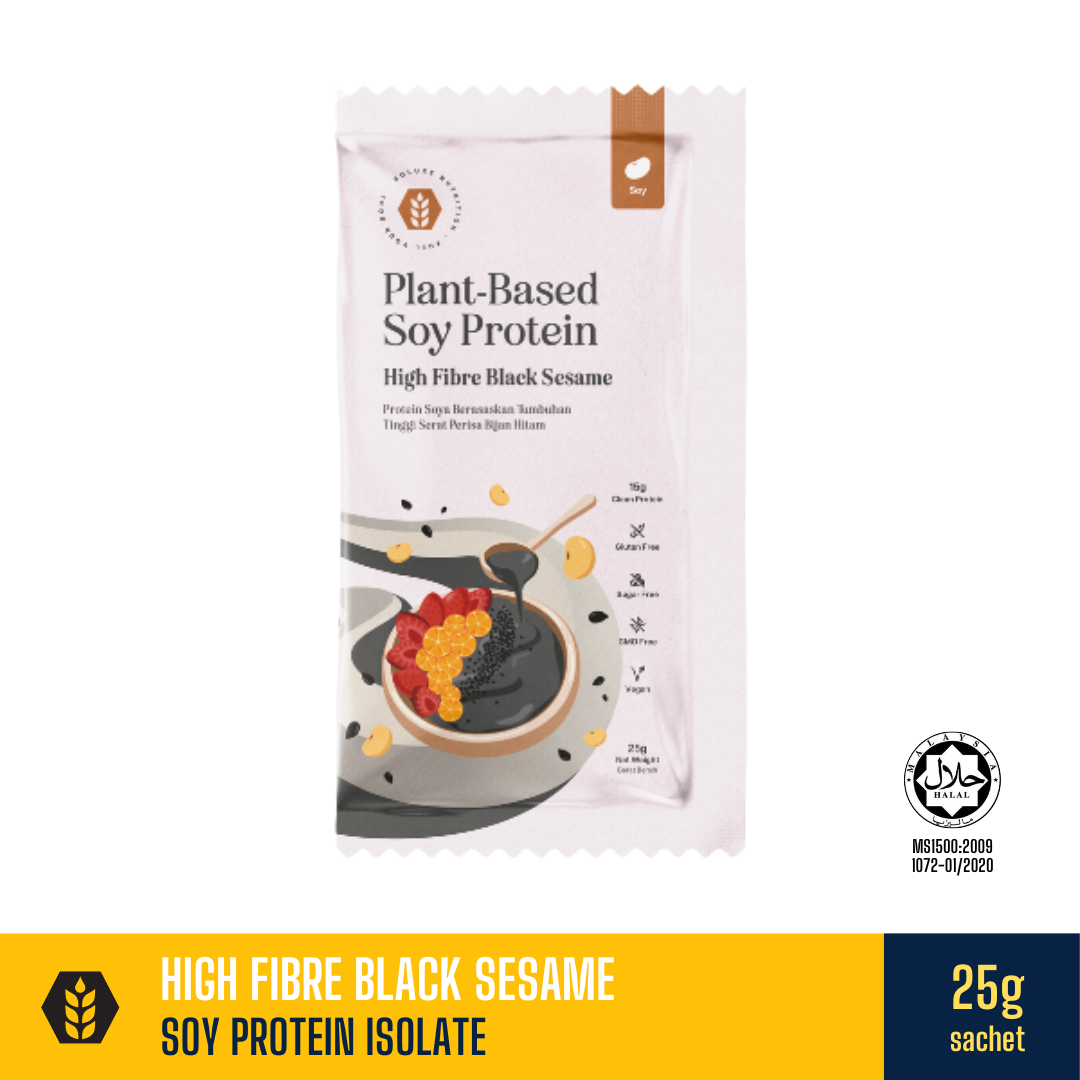Soy Protein Isolate - High Fibre Black Sesame