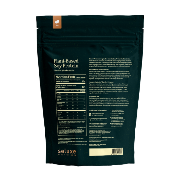Hawaiian Spirulina Pacifica® Soy Protein back