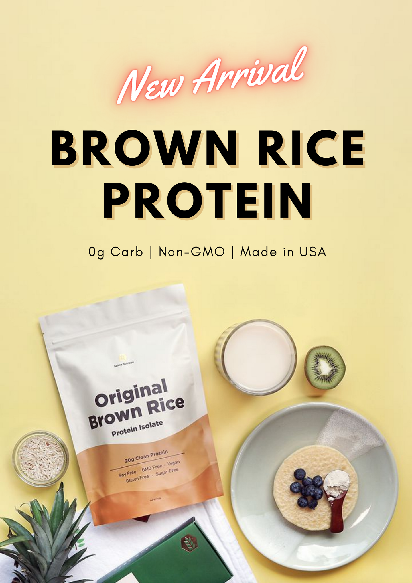 Brown Rice Protein Isolate - Original Unflavoured (500g)